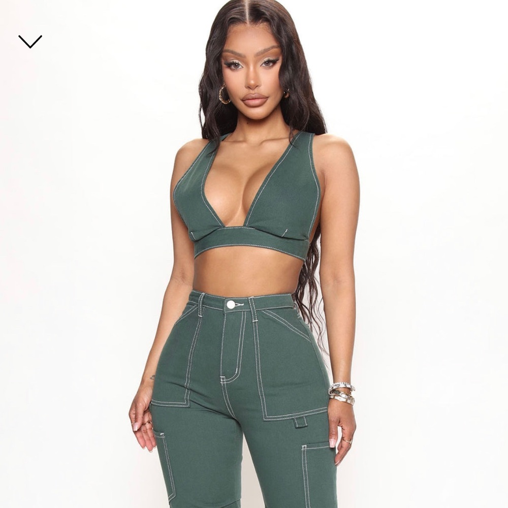 Matching set 2 piece. Bold moves fashion nova never worn
